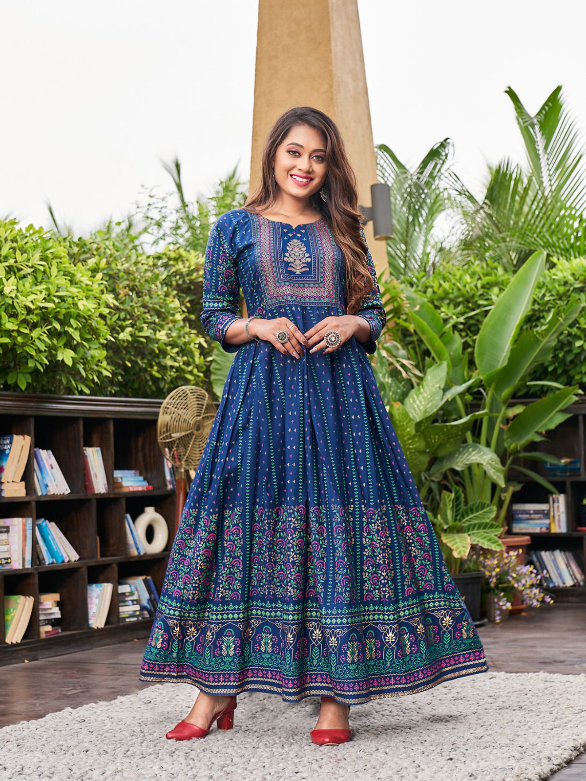 Akansha Vol 1 By Rangjyot Rayon Anarkali Kurtis Catalog